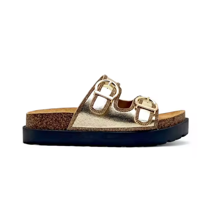 Calzados soraia , Sandalias de Plataforma con Doble Hebilla, Diseño Casual y Suela Gruesa Antideslizante, Chanclas Cómodas con Plantilla Ergonómica y Plataforma, Sandalias Anatómicas con Suela de Corcho y Plataforma, ✅ Entrega 24/72h a España Fiesta - 1