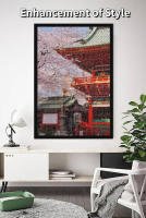Rompecabezas De Madera 1000 Piezas Para Adultos Paisaje Japonés Con Sakura Juego Familiar Regalo De Navidad Escena Bonita - details 8