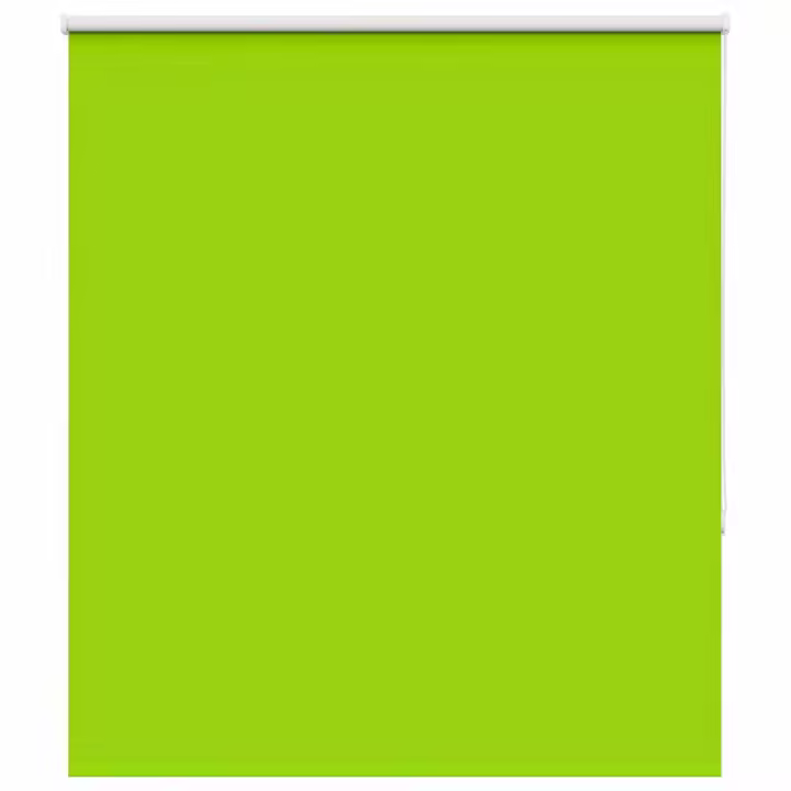 vidaXL Estor Enrollable Opaco hojas verde 130x130cm Tela Ancho 126,6cm - 1