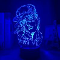 Lámpara Nocturna 3D Anime JoJo Bizarre Adventure Para Decoración De Dormitorio Luz LED Figura Jojo Jotaro Kujo Regalo De Cumpleaños - details 2