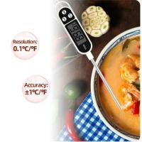 Termómetro Digital Para Alimentos Con Pantalla LCD Y Probar Para Carne Y Bebidas Lectura En Tiempo Real Electrodoméstico De Cocina - details 6