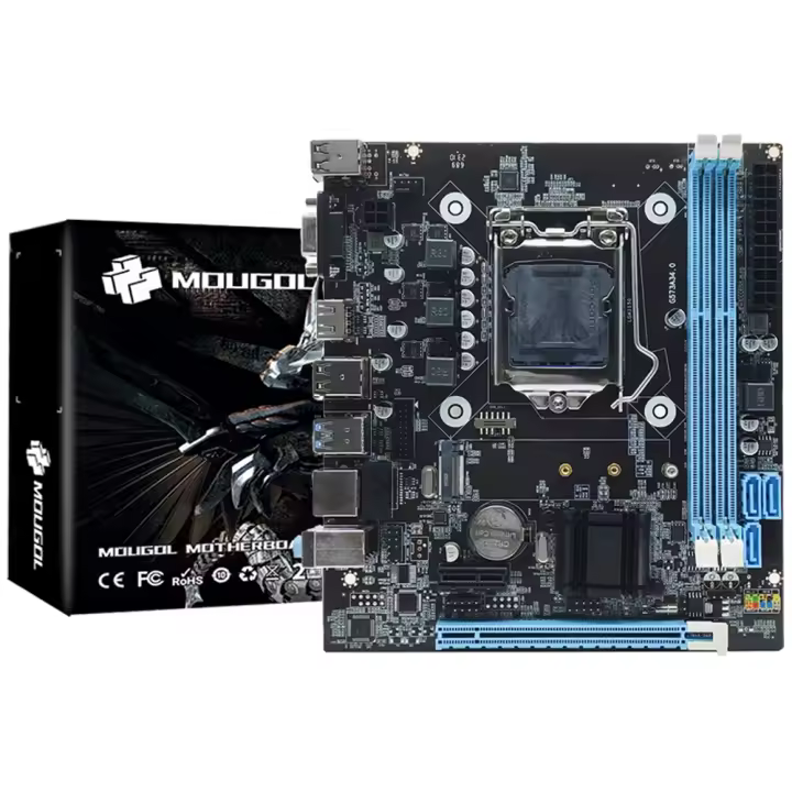 Placa Base MOUGOL H81M Para Gaming Con Doble Canal DDR3 Interfaz M.2 NVME HDMI VGA LGA 1150 Soporta Intel Core 4ta Generación CPU - 1