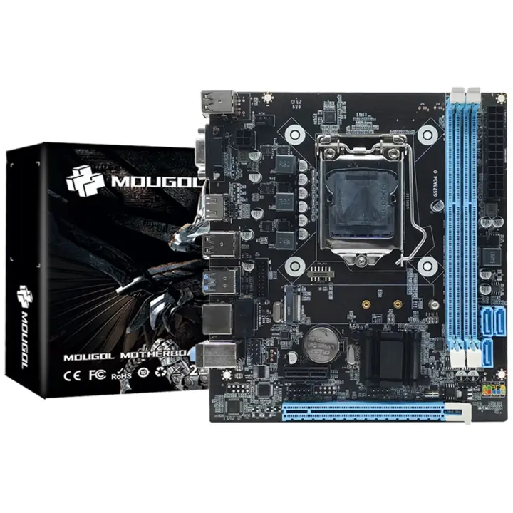 Placa Base MOUGOL H81M Para Gaming Con Doble Canal DDR3 Interfaz M.2 NVME HDMI VGA LGA 1150 Soporta Intel Core 4ta Generación CPU - 1