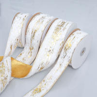 Cinta De Velocidad Blanca Para Decoración De Navidad 1M Ancho 5CM Cinta De Foil Caliente Para Arbol De Navidad Y Coronas - details 0