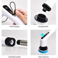 Cepillo De Limpieza Eléctrico 7 En 1 Para Ventanas Y Paredes Rotativo Para Cocina Y Baño Herramientas De Limpieza - details 7