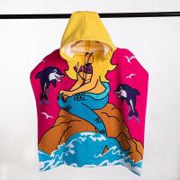 Albornoz con estampado de Dibujos animados para Bebé, toalla de Playa de Unicornio para Niña, Toalla de Baño de Dinosaur Tiburón para Niño, Capa con capucha, toalla, artículo de baño para niños - details 16