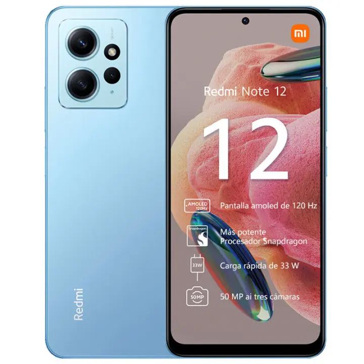 Xiaomi Redmi Note 12 -4G - ( TIENE USO) Smartphone 8GB ram + 128GB, ANDROID, AZUL ,--- ( PRODUCTO CON USO) - 1
