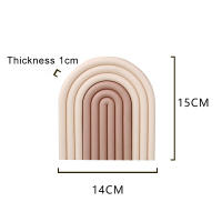 Silicona Tapetes De Mesa Aislante De Calor Anti-deslizante Para Taza De Té Leche Taza De Café Herramienta De Cocina Irregular Moderno Sin Químicos Dañinos - details 17