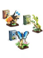 Juguete De Construcción Insectos 423+PCS Mariposa Coleóptero Mantis Modelo Simulación Regalo Decoración Hogar Creativa Para Adultos Y Niños - details 1