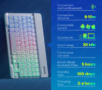 Teclado Inalámbrico Bluetooth Para Tableta Android iOS Windows Con Iluminación RGB Teclado Ratón Compatible Con iPad Y Teléfono - details 14
