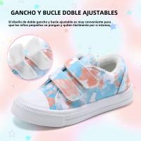 Zapatillas De Lona Para Niños Y Niñas Con Doble Correa De Dibujos Animados Zapatos Casuales Transpirables Y De Secado Rápido Para Edades 7-12m a 12+y - details 22