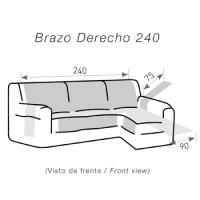 Funda de Sofá Chaise Longue 200 Cm Belmarti - Cubre Sofá Reversible y Acolchado de Alta Calidad para Proteger y Personalizar tu Sofá - details 8