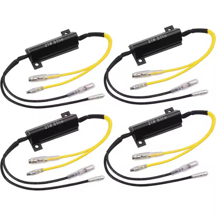 Adaptador universal de resistencia para intermitentes de motocicleta, 4 unidades, 12 V, LED, para scooter, quad, todoterreno. - 1