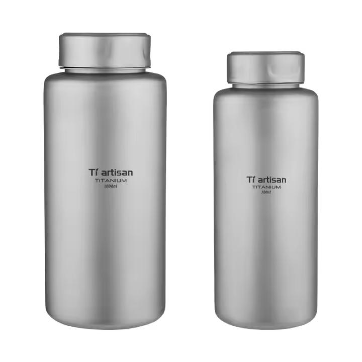 Botella De Deporte Tiartisan De Titanio Gran Capacidad 700ml/1000ml Para Camping Y Exterior Ligera Y Antigrifo - 1