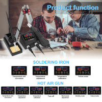 8898 2 in 1 Electric Soldering Iron Heat Gun Digital Display Welding Station Welding Maintenance Tool Combination Solder Iron Tools - details 3
