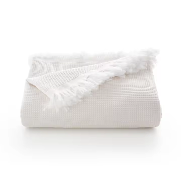 Gamusi Colcha multiusos cama y sofa. Plaid foulard cubrecama mantas de sofa suave y transpirable algodón nido de abeja - 1