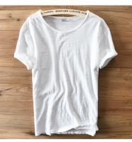 Camiseta De Algodón Suave Para Hombre Verano Estilo Italy Casual Cuello Redondo Manga Corta Transpirable Ropa De Marca - details 2