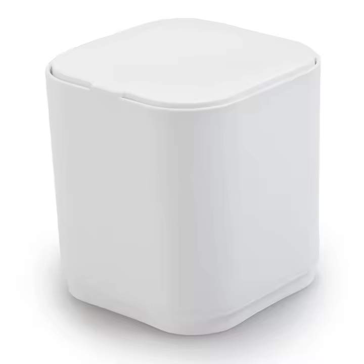 GEDY 63082200300 SEVENTY Papelera De Mesa Con tapa Blanco - 1