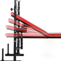 ManiBoom Banco Musculacion PLEGABLE y Ajustable, Gimnasio en Casa COMPLETO con Banco de Pesas MULTIFUNCIONAL, Soporte Barra Press Banca con Carga de Hasta 200KG, Banco de Abdominales Estable - details 3