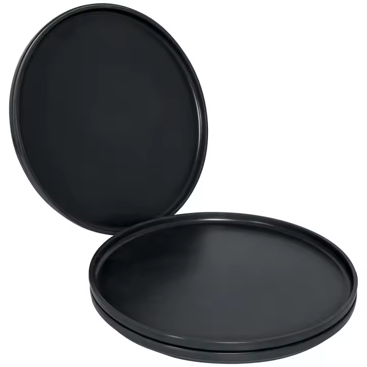 Bo-Camp - Industrial - Plato llano - Patom - 4 Piezas - Antracita - 1