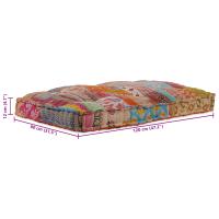 Cojín de sofá de palets vidaXL de tela patchwork - details 6
