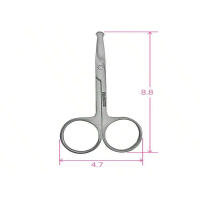 Tijeras De Maquillaje De Acero Inoxidable Para Cejas Pestañas Uñas Corte De Nariz Y Pestañas Afeitadora De Cutículas Herramienta De Belleza Y Manicura - details 6