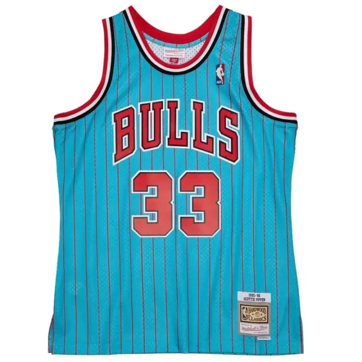 Camiseta Scottie Pippen Chicago Bulls NBA Reload Swingman Azul de Mitchell and Ness. - 1