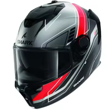 SHARK SPARTAN GT PRO TORYAN NEGRO/ GRIS/ ROJO MATE HE1316EARK - 1