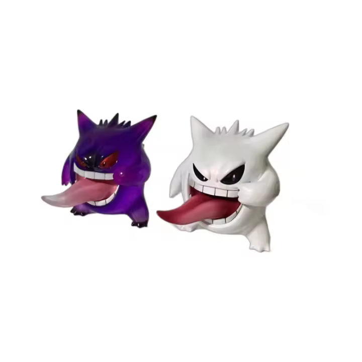 Figura De Acción Pokemon Gengar Con Lengua Salida En Colores Diferentes Anime Estatua Del Juego Coleccionable Kawaii Modelo Juguete Para Niños Regalo - 1
