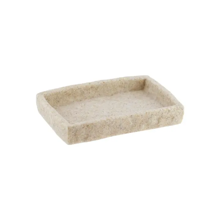 Vaso Jabonera Dispensador de Jabon y Escobillero Efecto Piedra Para Baño Aseo WC Tendance - 1