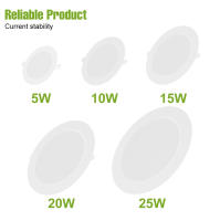 Lámpara De Techo Redonda LED Intalada En Recessed 5W 10W 15W 20W 25W Luz De Punto Para Interior 6000K Blanco Frío AC220V Para Sala De Estar Y Dormitorio - details 1