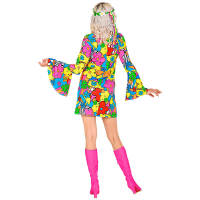 Disfraz de Hippie Mujer The 60s Fashion flower power - Estilo de los 60s y Motivos de Flores - Marca Widmann - details 2