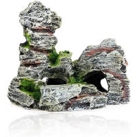 Adorno De Tanque De Acuario De Resina Con Mosaico De Hierba Artificial Cueva Para Decoración De Pared Y Sala De Estar - details 2