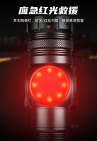 Linterna de luz láser blanca potente con pantalla de carga tipo C, luz lateral COB magnética fuerte, interruptor doble, linterna LED - details 9
