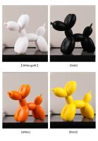 Decoración Creativa Nórdica Perro De Globo De Resina Para Sala De Estar Porche Oficina Escritorio Moderno Y Elegante - details 6