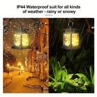 Lámpara Solar LED Retro De Hierro Para Exterior Luces Colgantes De Camino Decorativas Vintage Incluye Bombillas Fuente De Energía Solar - details 8