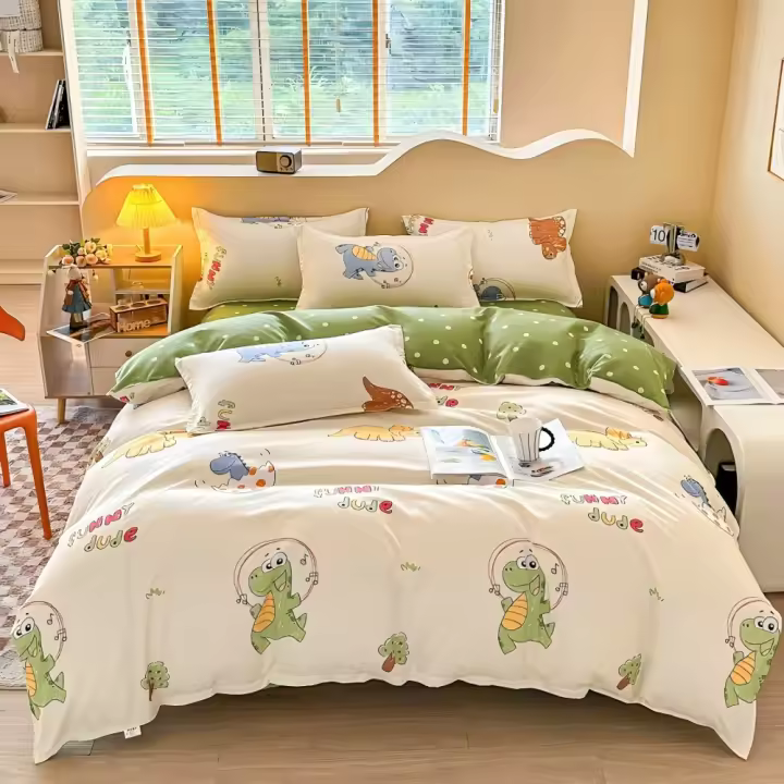Juego de Funda Nórdica 4 Piezas de Algodón Alta Calidad Juego de Ropa de Cama- Dibujo Elegante - Varios Tamaños Disponibles - 1