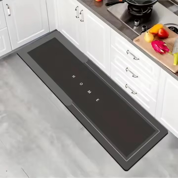 1pc Alfombra De Cocina Antideslizante Impermeable Y Anti Suciedad Lavable Para Sala De Estar Baño Lavandería Entrada Alfombra - 1