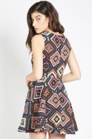 Vestido ANANY estampada con falda de vuelo y sin mangas - REF: R6-15703 - details 1