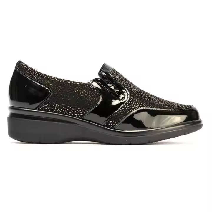 Pitillos mocasin confort para mujer 10020 color negro - 1