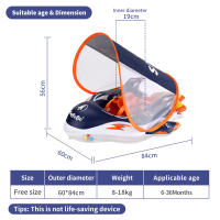 Flotador Inflable Para Bebés Swimbobo Juguetes De Agua Entrenador De Natación Para Niños Y Niñas PVC Flotadores Para Piscina Ideal Para El Verano - details 10