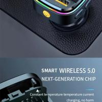 VIKEFON Transmisor FM Bluetooth 5.0 Modulador De Radio Para Coche Con Reproductor MP3 Y Cargador USB Super Rápido De 15W - details 4