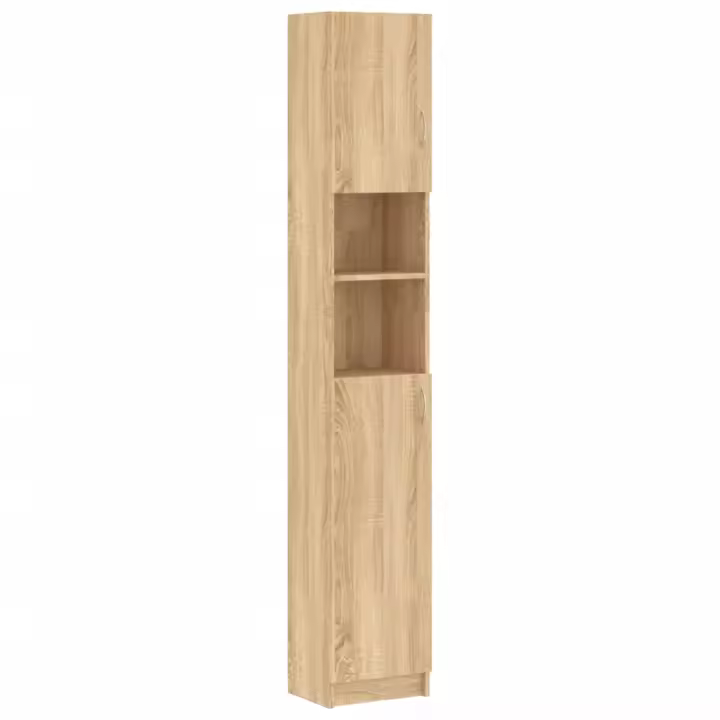 ¿Armarario BA? O Madera contrachapada color Roble 32x25,5x190 cm - 1