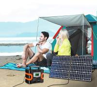 Panel solar portátil Flashfish SP18V 100W con conector 4 en 1, doble salida USB portátil y plegable, compatible con la mayoría de las estaciones de energía para camping, viajes en furgoneta y RV al aire libre - details 3