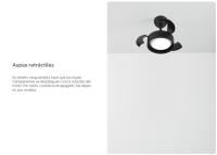 CREATE - Ventilador de techo 40W silencioso Ø55cm aspas retráctiles con luz LED - WIND CLEAR LAMP - details 1