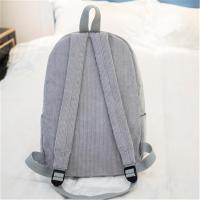 Mochila De Corduroy Para Mujer Diseño Escolar Con Rayas Bolsa De Viaje Para Adolescentes Mochila Deportiva Con Manijas Suaves Cierre De Cremallera - details 19