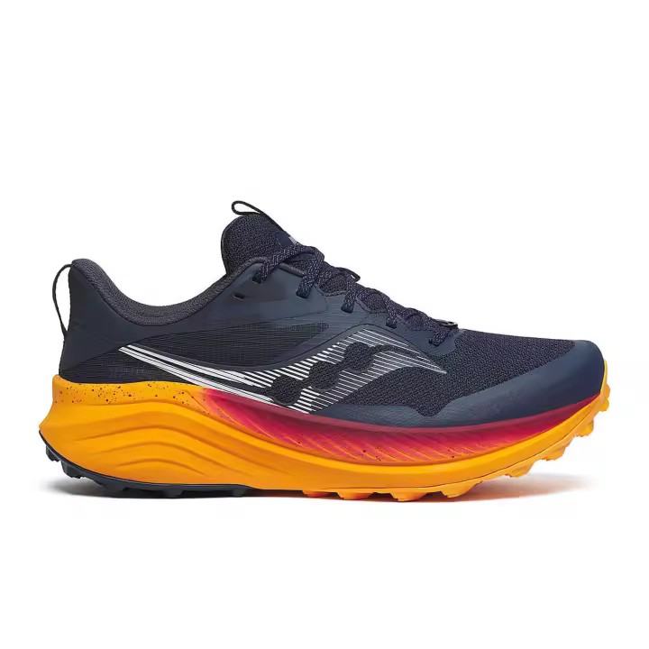 Zapatillas De Trail Saucony Xodus Ultra 3  Hombre Azul Naranja - 1