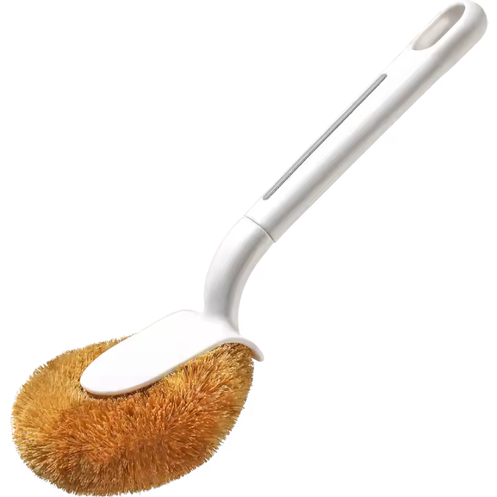 Cepillo De Limpieza Para Cocina Con Mano Hecho De Fibra De Coco Natural Cepillo De Lavado Para Olla Con Mango Ecológico Y Duradero - 1