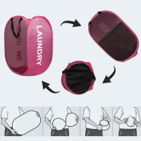 Cesta De Ropa Plegable Con Capacidad Grande Para Almacenamiento De Ropa Sucia Organizador De Juguetes De Malla Transpirable Con Marco Hollow out Mesh Para El Hogar - details 6