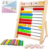 Cálculo De Abacús De Madera Juguete Educativo Montessori Para Niños Juguetes De Aprendizaje Matemático De Guardería Regalos Para Bebés - details 5